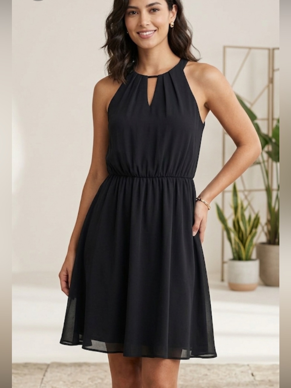Xhilaration Black Sleeveless Mini Dress